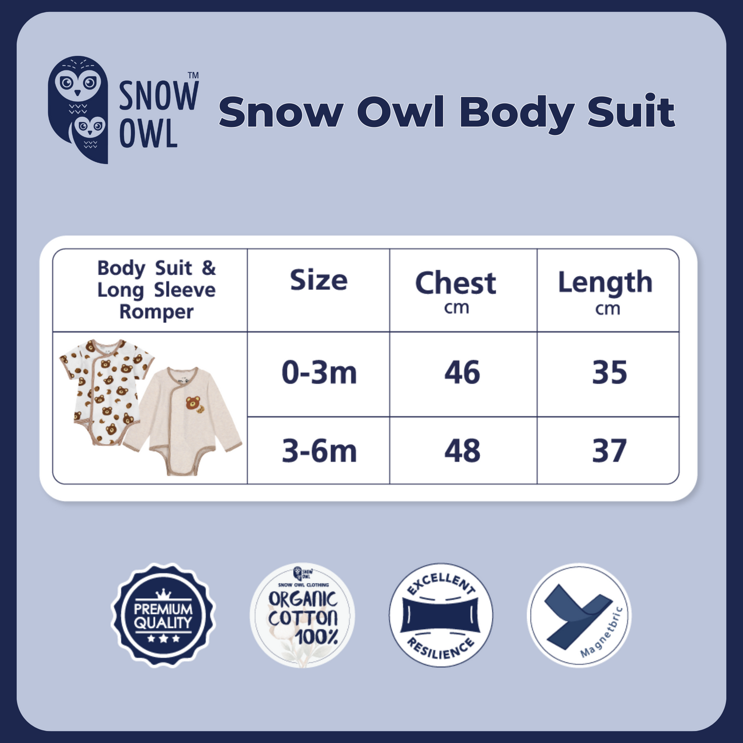 Snow Owl Body Suit - Tiger Pink 0-3 M
