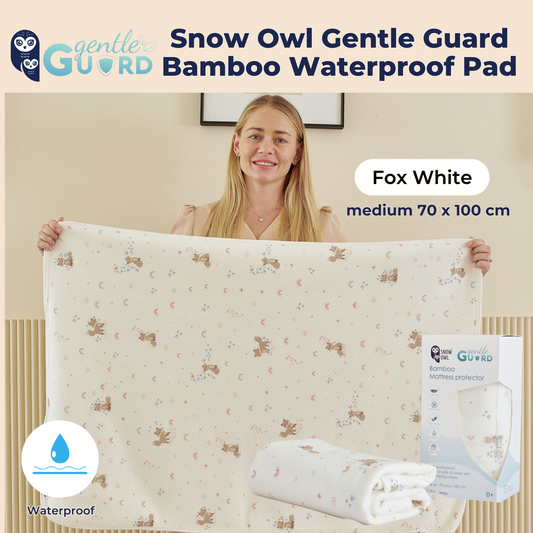 Snow Owl Gentle Guard Bamboo Waterproof Mattress Pad - Medium Fox White